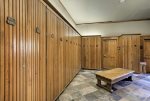 Each unit will offer on-site ski lockers for storage